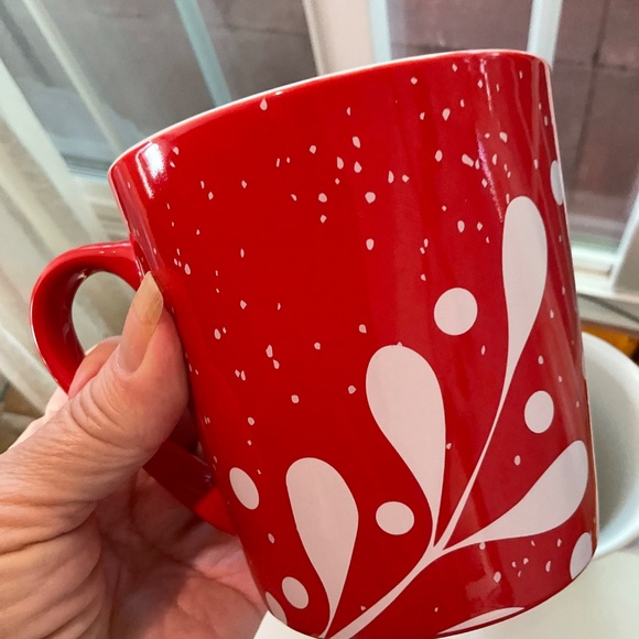 Starbucks Holiday Porcelain Coffee Mugs (2) & Porcelain Holiday Travel Mug (1) - Picture 7 of 11